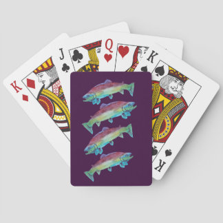 Watercolor Trout Playing Cards