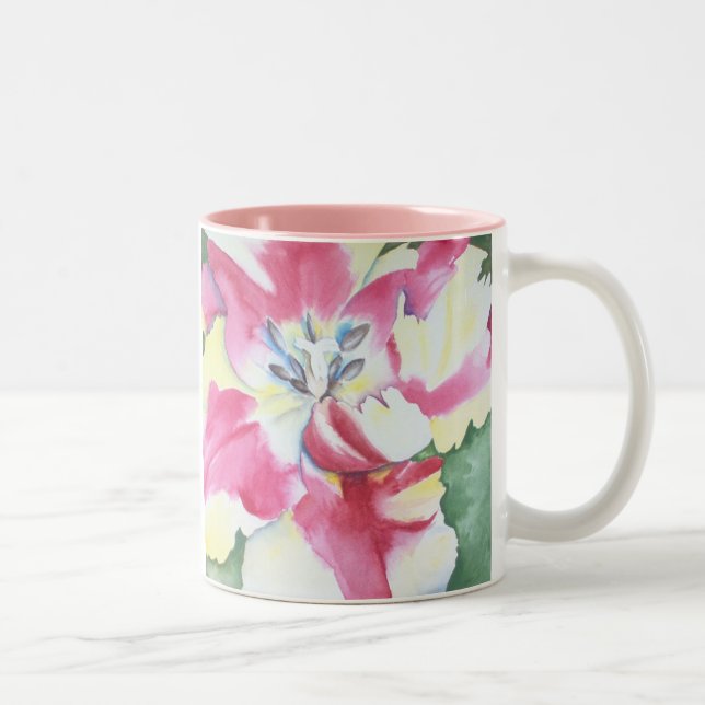 Watercolor Tulip Mug (Right)