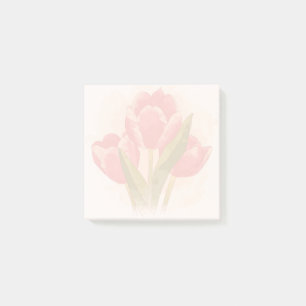Watercolor Tulips 3x3 Post-it Notes
