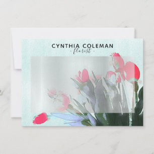 Watercolor Tulips Bouquet Illustration Florist 