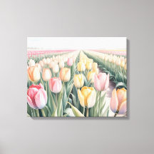 Watercolor tulips