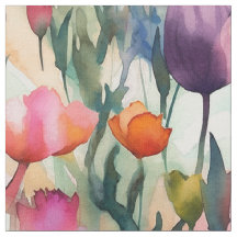 Watercolor Tulips (Light)