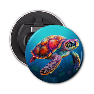 Watercolor Turtle Bottle Opener