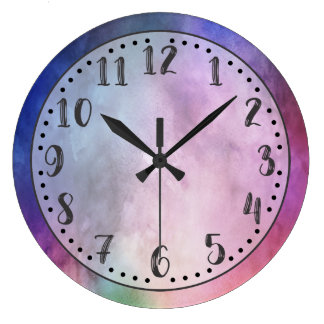 Teal Watercolor Wall Clocks | Zazzle.co.uk