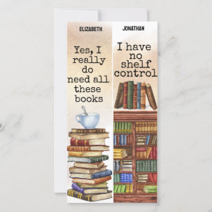 Watercolor Typewriter Funny Book Quote Bookmarks Card