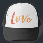Watercolor Typography Trucker Hat<br><div class="desc">Watercolor Typography</div>