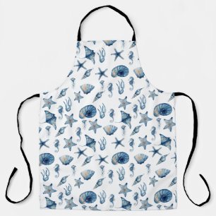 Watercolor Under The Sea Pattern Apron