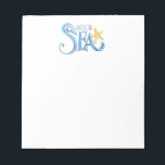 Watercolor Under The Sea Stationery Notepad<br><div class="desc">Elegant and coastal,  this stationery features the words "Under The Sea" with a starfish in colourful watercolor shades of blue and orange. Perfect for gifts or your summer home notes. To see more designs like this visit www.zazzle.com/dotellabelle Unique watercolor art and design by Victoria Grigaliunas.</div>