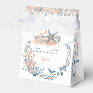 Watercolor Under the Sea Whale Baby Shower Favour Box
