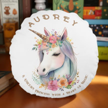 Watercolor Unicorn and Floral Wreath