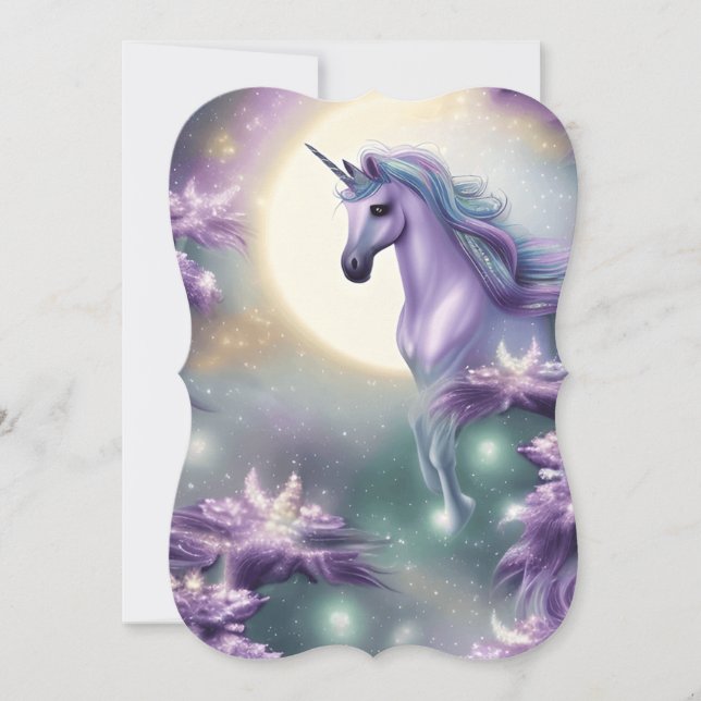 Watercolor Unicorn Card (Front)