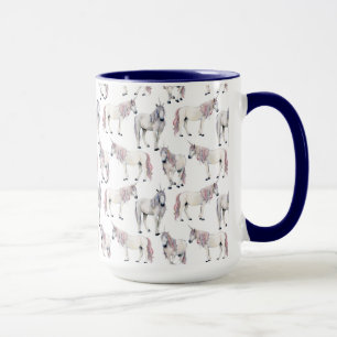Watercolor Unicorn Fairy Tale Pattern Mug