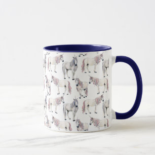 Watercolor Unicorn Fairy Tale Pattern Mug