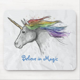 Watercolor Unicorn Mousepad