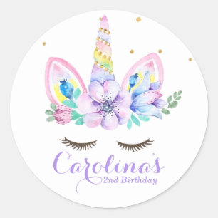 Watercolor Unicorn Sticker