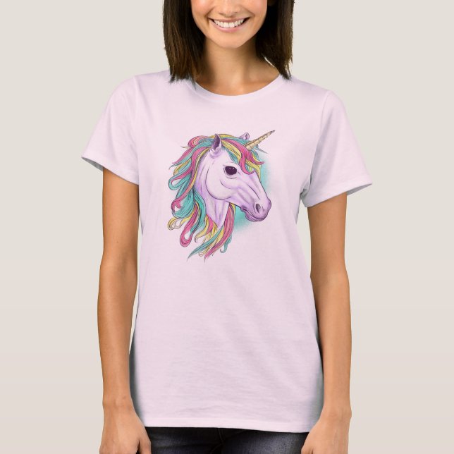 Watercolor Unicorn T-Shirt (Front)
