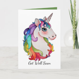 Rainbow Get Well Cards Well Wishes Cards Zazzle Co Uk