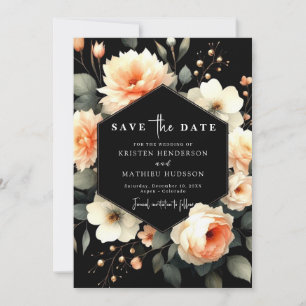  Watercolor Unique Peach Wedding Save The Date