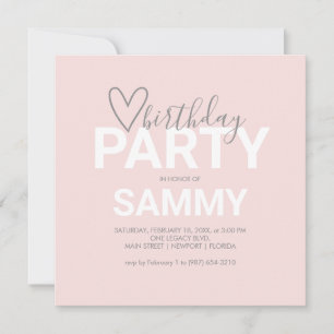 Watercolor Valentine Birthday Party