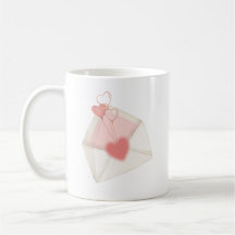 Watercolor Valentine Love Letter Envelope