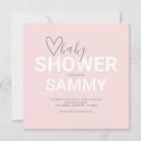 Watercolor Valentine Theme Baby Shower