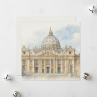 Watercolor Vatican | St. Peter’s Basilica Italy