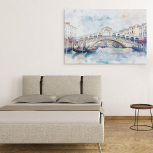 Watercolor Venice, Italy Poster