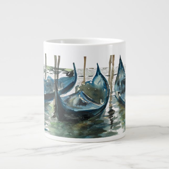 Watercolor Venice Large Coffee Mug (Front)