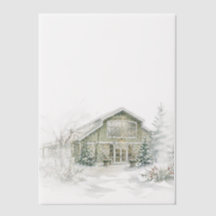 Watercolor Venue Artwork Vellum Overlay
