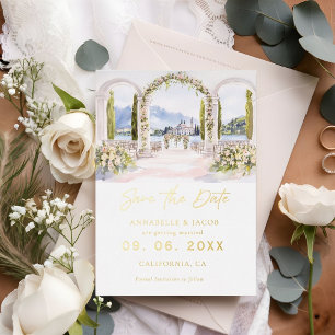 Watercolor Venue Illustration Wedding