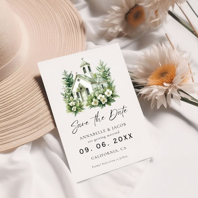 Watercolor Venue Wedding Save the Date  (Creator Uploaded)