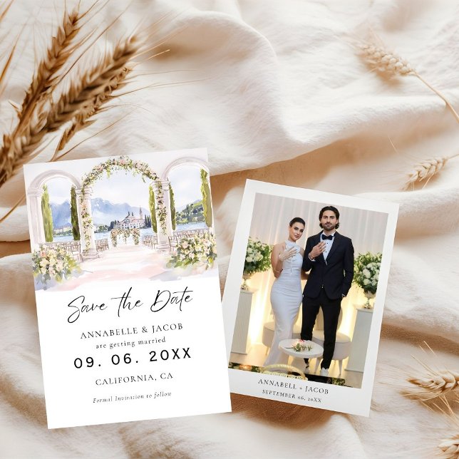 Watercolor Venue Wedding Save the Date  (Creator Uploaded)