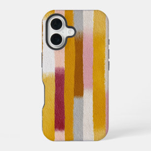 Watercolor Vertical Stripes Seamless iPhone 16 Case