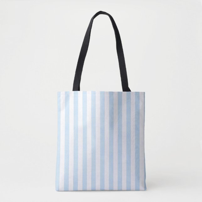 Watercolor Vertical Stripes Tote Bag (Front)