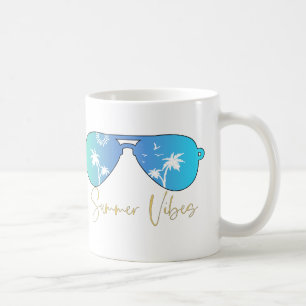 Watercolor Vibes Sunglasses Coffee Mug