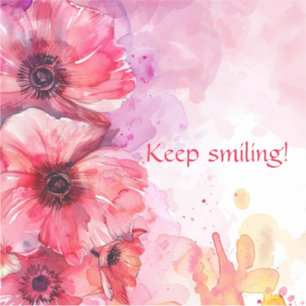 Watercolor Vibrant floral 