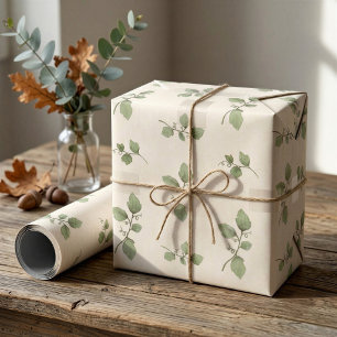 Watercolor Vine Gift Wrap Paper
