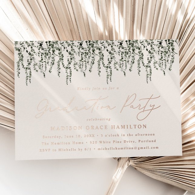 Watercolor Vines Graduation Party (Creator Uploaded)