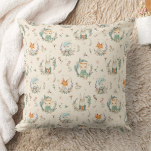 Watercolor Vintage Animals Cushion