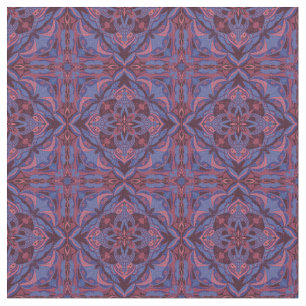 Watercolor Vintage Azulejo Spanish Tile Fabric