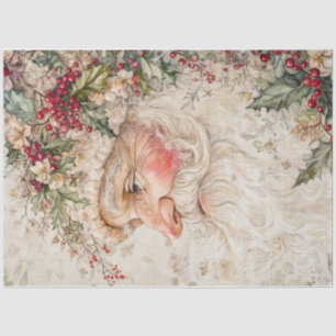Watercolor Vintage Santa Tissue Paper