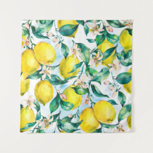 Watercolor vintage seamless pattern, branch of fr tapestry