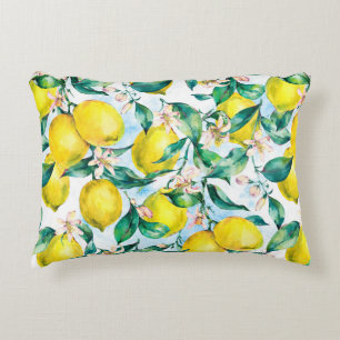 Watercolor vintage seamless pattern,branch of fres decorative cushion