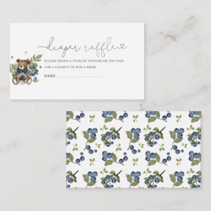 Watercolor Vintage Teddy Berry Sweet baby shower Enclosure Card