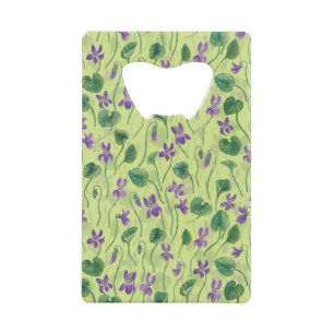 Watercolor violets on honey dew