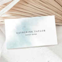 Watercolor Wash | Blue Business Card