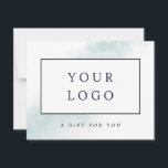 Watercolor Wash | Blue Gift Certificate<br><div class="desc">This watercolor wash blue gift certificate is perfect for a small business owner,  consultant,  stylist and more! The simple and classic design features a splash of pastel light blue water colour with minimalist elegant style. Personalise it with your logo.</div>