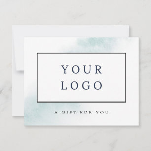 Watercolor Wash   Blue Gift Certificate