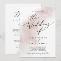 Watercolor Wash | Blush All In One Wedding