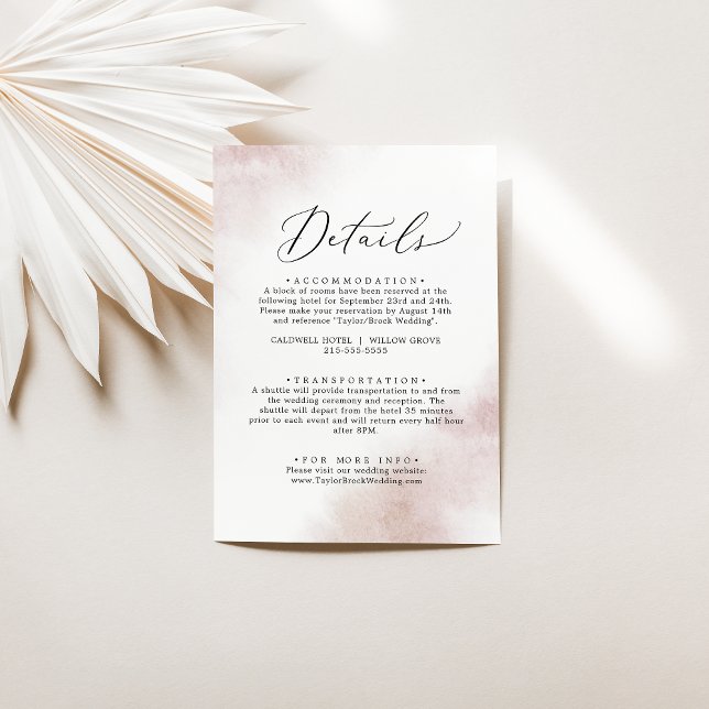 Watercolor Wash | Blush Details Enclosure Card (Creator Uploaded)